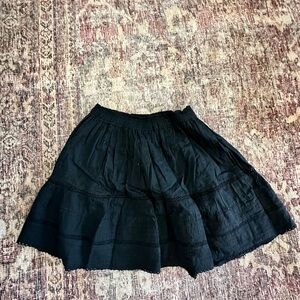 Gap eyelet/embroidered black Skirt and top set (sold together)